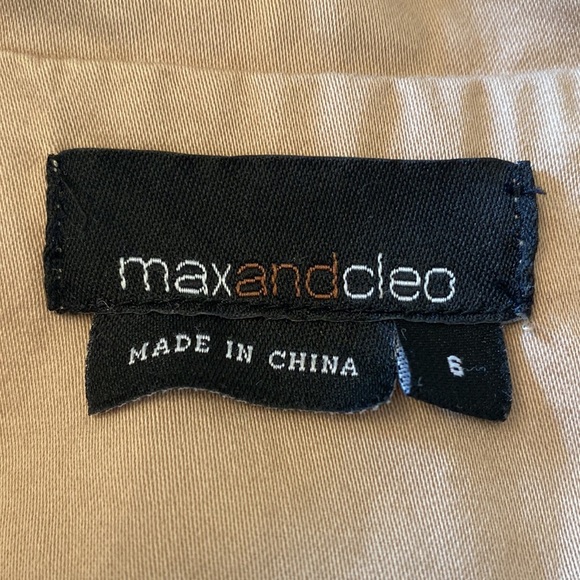 Max and Cleo very pretty button down belted dress.  Size S. DRESS HAS POCKETS - Picture 3 of 9
